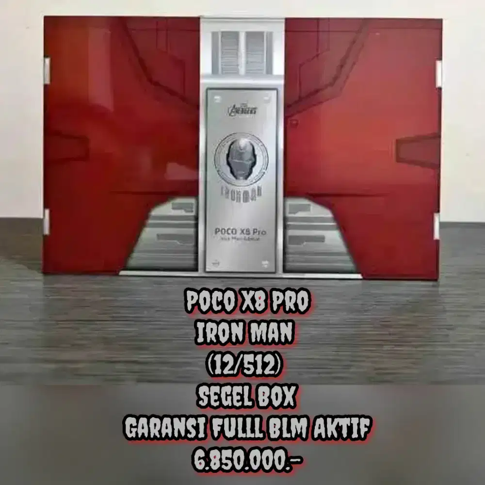 Poco X8 Pro iron Man (12/512) Segel Box