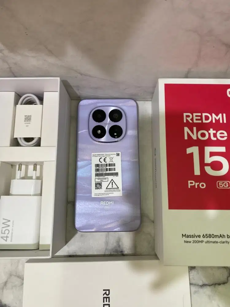 Redmi note 15 pro 5g 8/256 second like new fullset & original