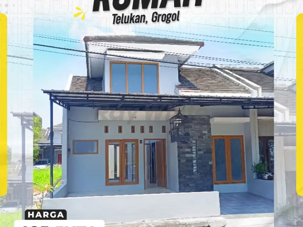 Rumah Baru Cluster Siap Huni 1 Kamar di Telukan Grogol Solo Baru