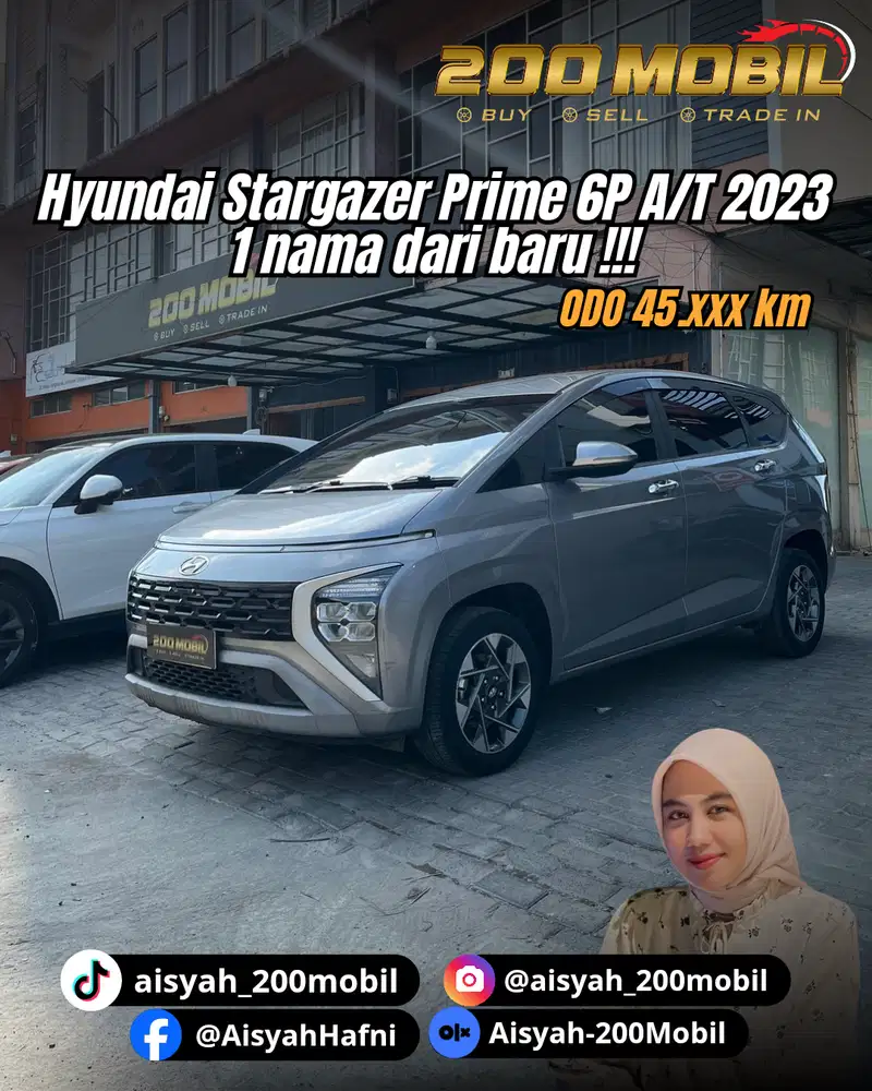 Hyundai Stargazer Prime 6P A/T 2023 Bensin