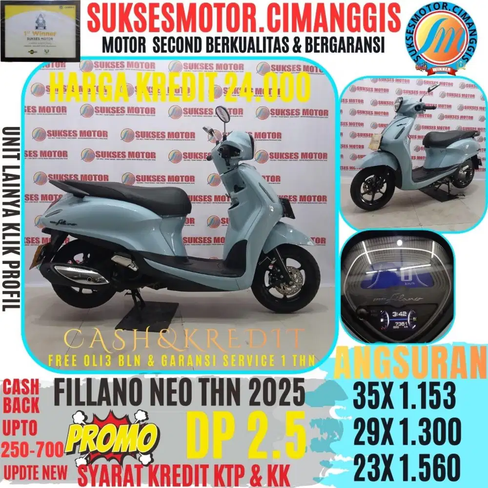 FILLANO NEO PROMOTERMURAH CASHBACK UPTO700RB BERGARANSI SERVICE