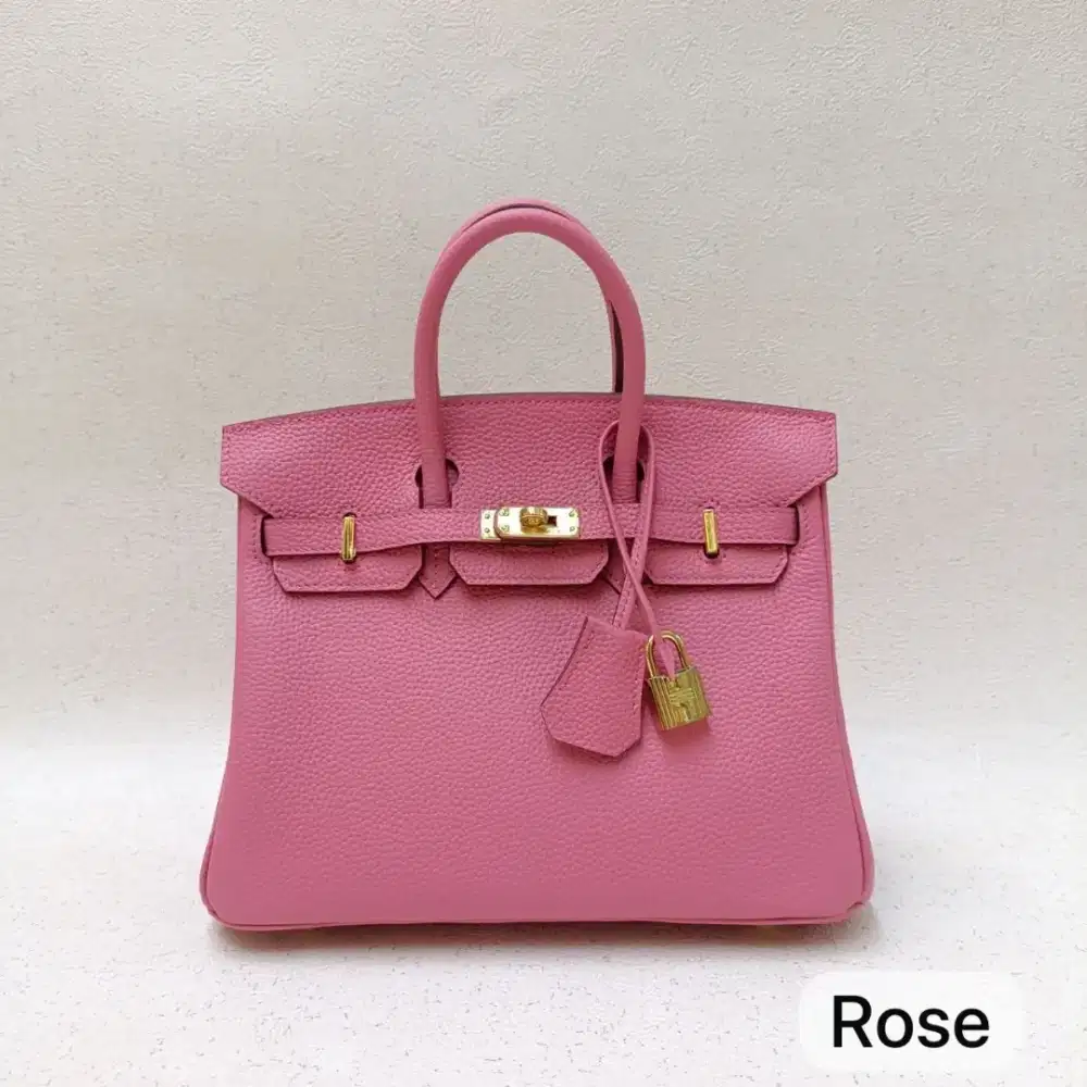 Birkin 25cm rose ghw