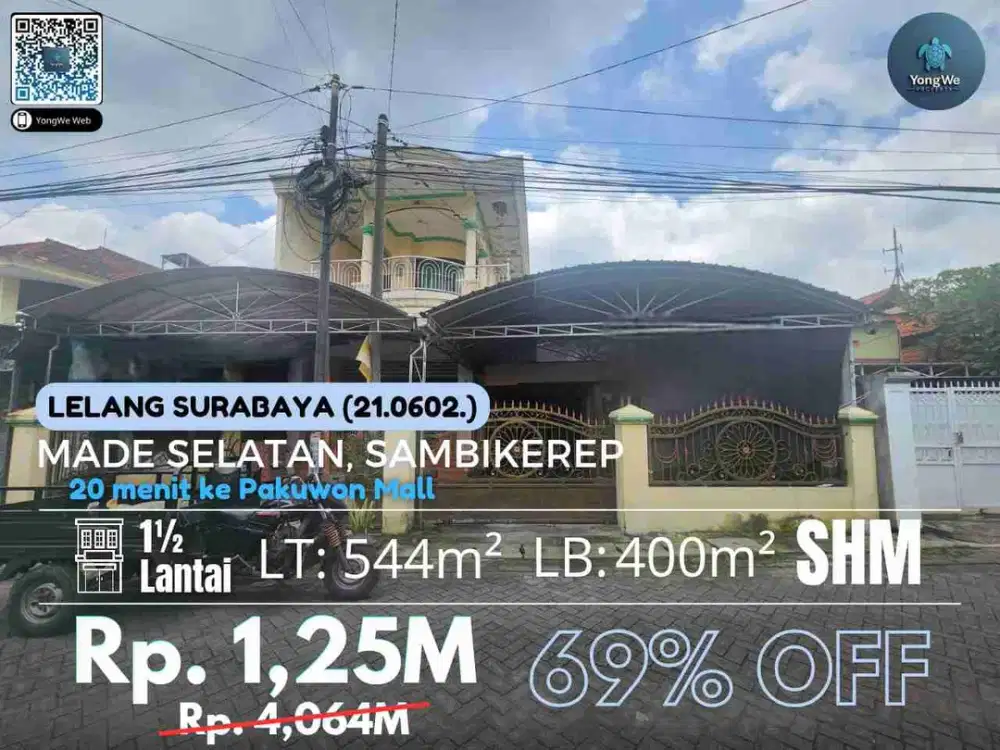 0602 Rumah Lelang Surabaya Made Selatan Sambikerep