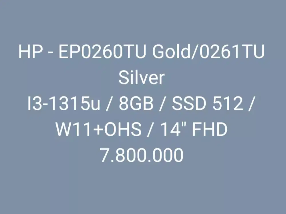 HP - EP0260TU Gold/EP0261TU Slv