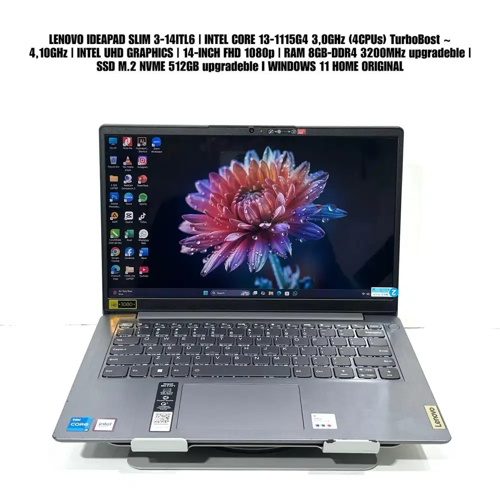 LAPTOP LENOVO IDEAPAD SLIM 3 INTEL I3-11 14INCH 8/512GB WIN 11