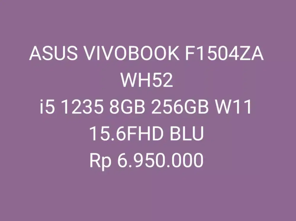 ASUS VIVOBOOK F1504ZA WH52