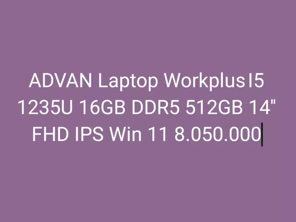 ADVAN Laptop Workplus