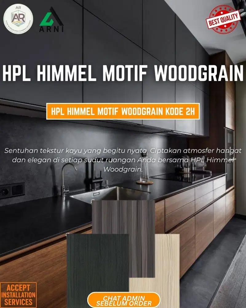 HPL Himmel Motif Woodgrain | Pelapis Furniture Himmel | Kode 2H