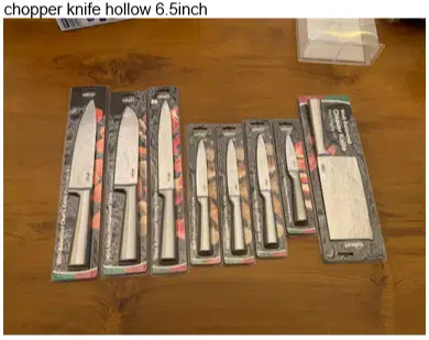 chopper knife hollow 6.5inch