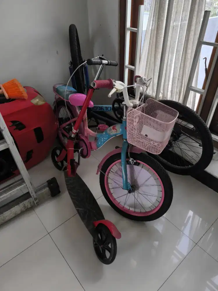 Dijual sepeda anak cewek dan cowok bekas