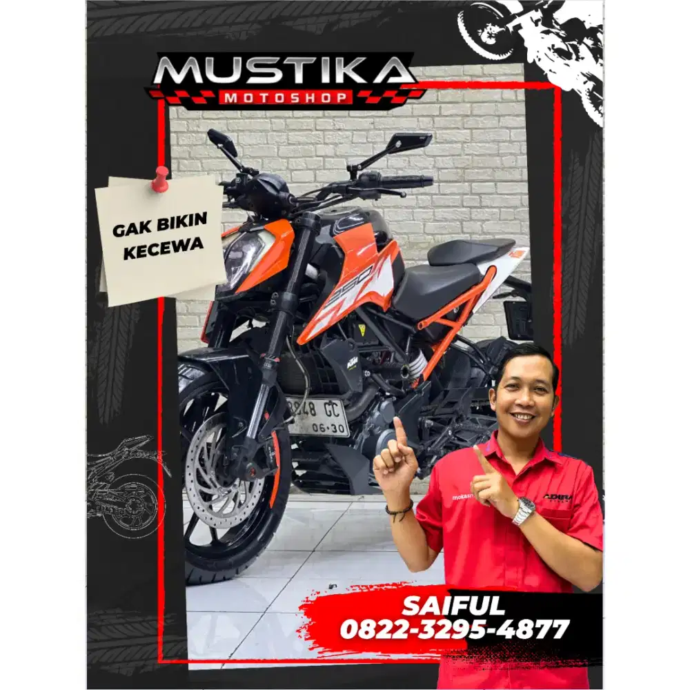 Perfect Condition!!Ktm Duke 250cc 2017 Pajek Baru Plat Jatim-Mustika
