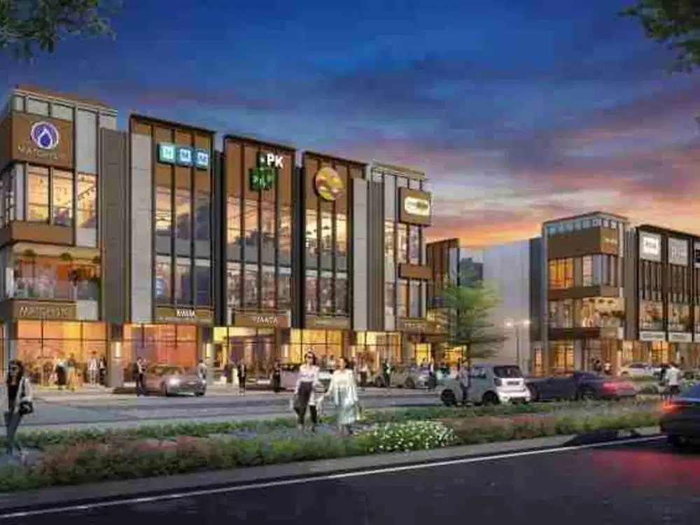 Dijual Ruko terbaru 3 lantai commercial hub cocok usaha dengan konsep sky terrace dan full facade dekat pintu tol tarumajaya di timur jakarta