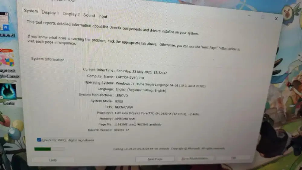 LENOVO 83GS  12 TH GEN INTEL CORE