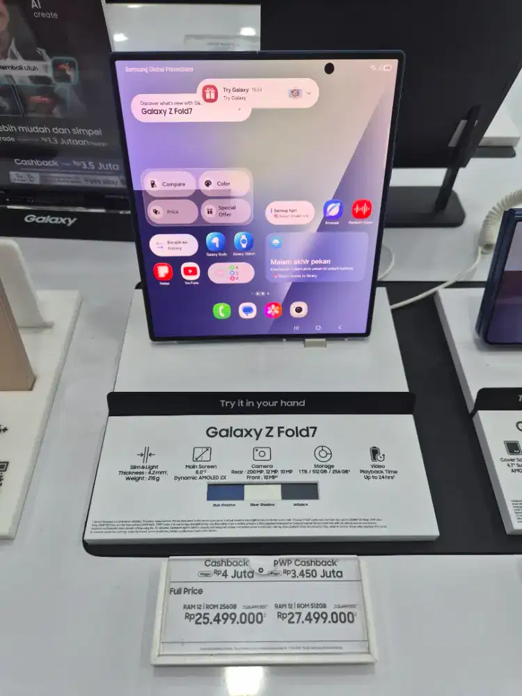Samsung Galaxy Zfol7 Cashback hingga 4juta Free Samsung Galaxy Tab A11
