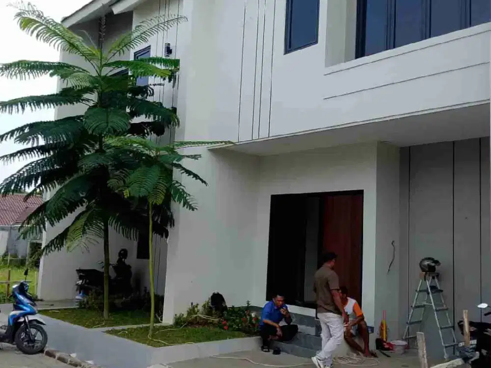 Di jual rumah baru 2 lantai dengan harga terjangkau Lokasi peninggilan jln hj Yusuf Ciledug Tangerang kota
