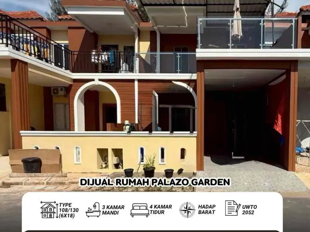 Dijual Rumah Palazo Garden Batam