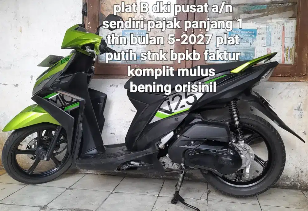 Yamaha Mio M3 2017 blue core 125 cw asli hijau hitam B dki pusat