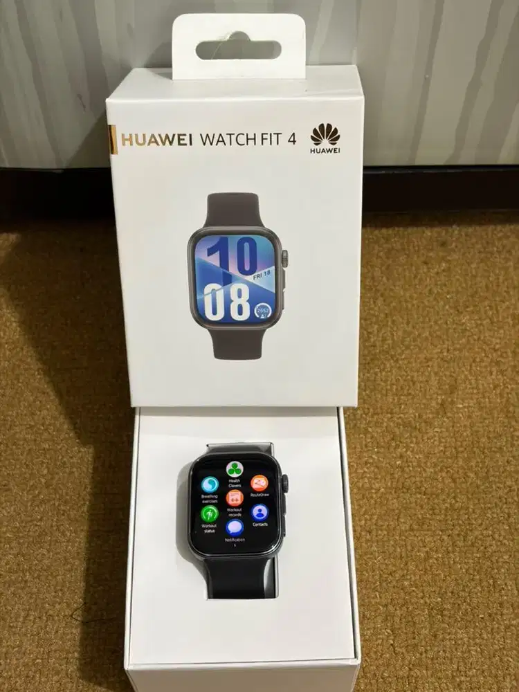 Huawei Watch Fit 4 - Hitam - Second Full Set