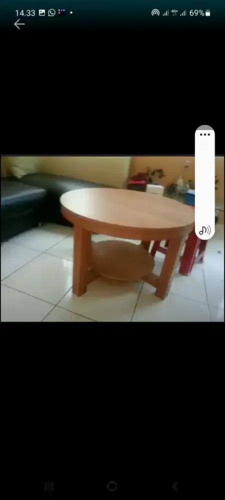 Meja bulat 80 cm