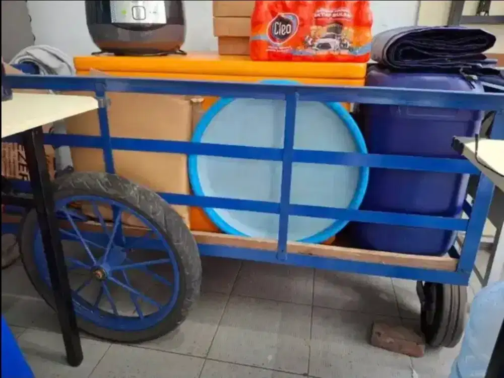 GEROBAK BARANG 3 RODA [ RANGKA BESI ]