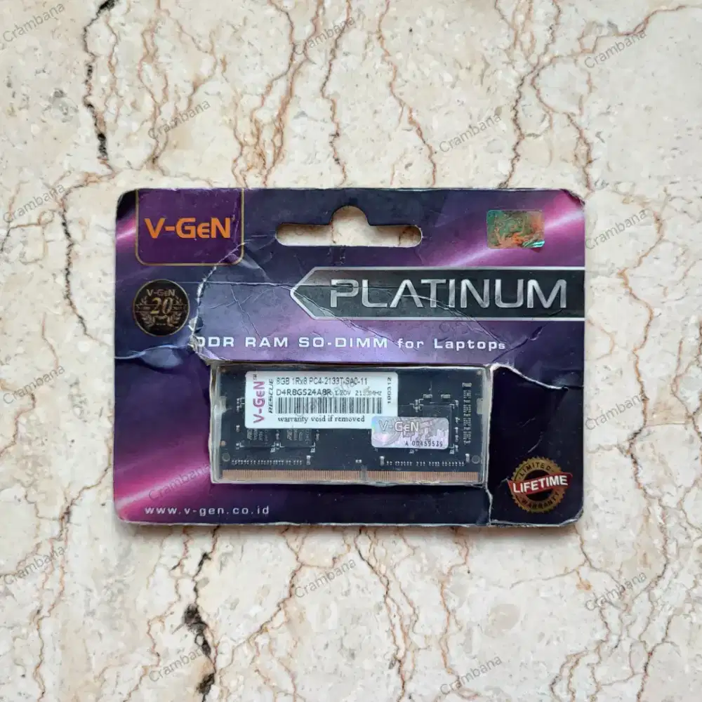 RAM V-GeN Platinum SODIMM 8GB DDR4 2133MHz