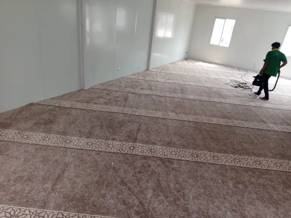 Karpet Masjid Warna Salmon/Cream