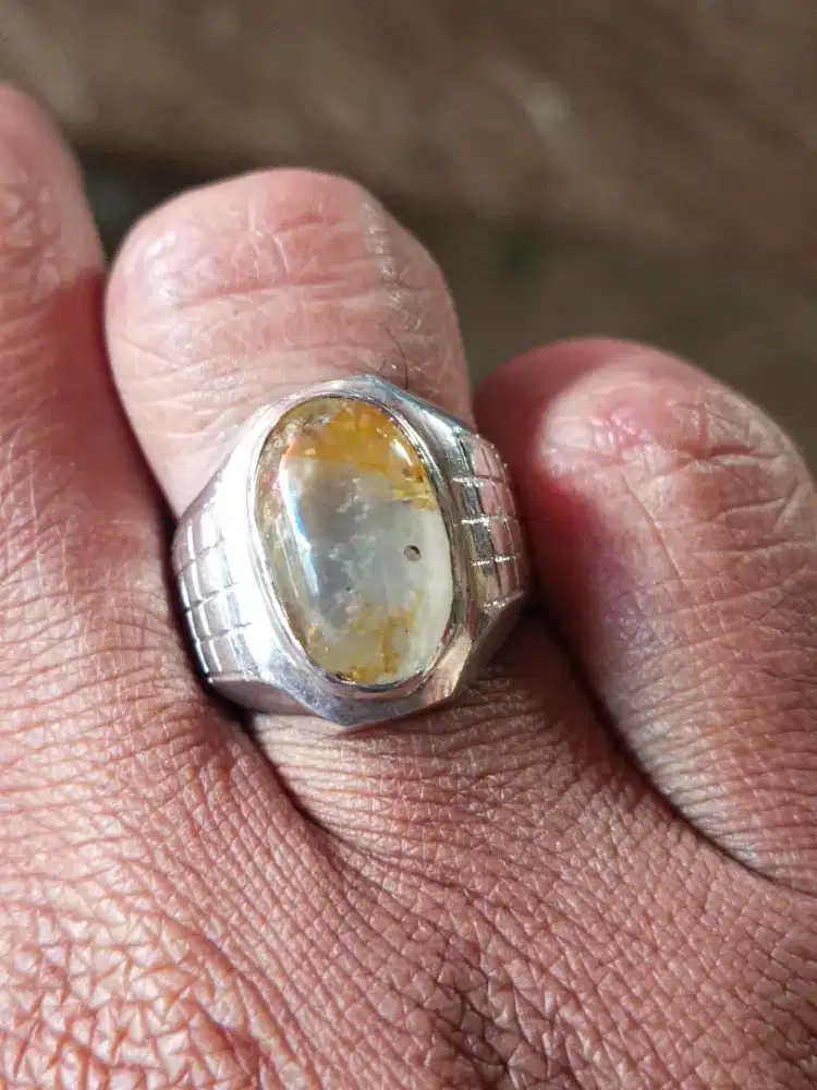Safir/yakut ceylon ring perak
