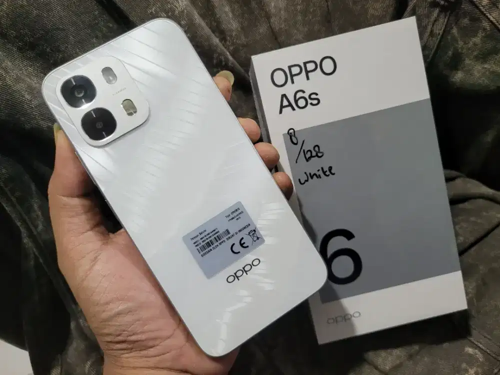 Oppo A6s ram 8/128gb 2minggu pake like new fullset original