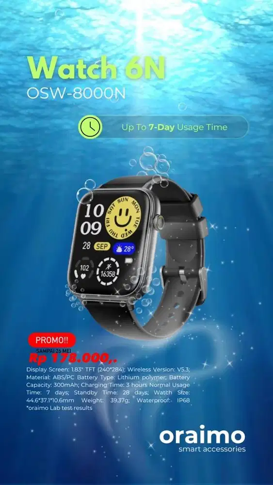 Smartwatch Oraimo Watch 6N