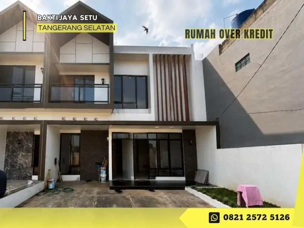 Rumah Over Kredit 2LT 59JT di Bakti Jaya Setu Tangsel dkt Stasiun KA