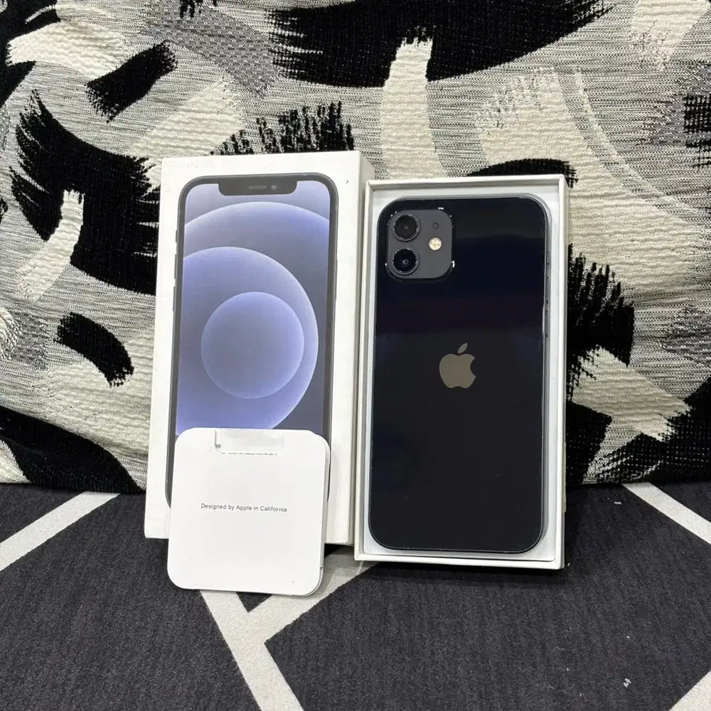 iPhone 12 Black 256 GB Inter Beacukai