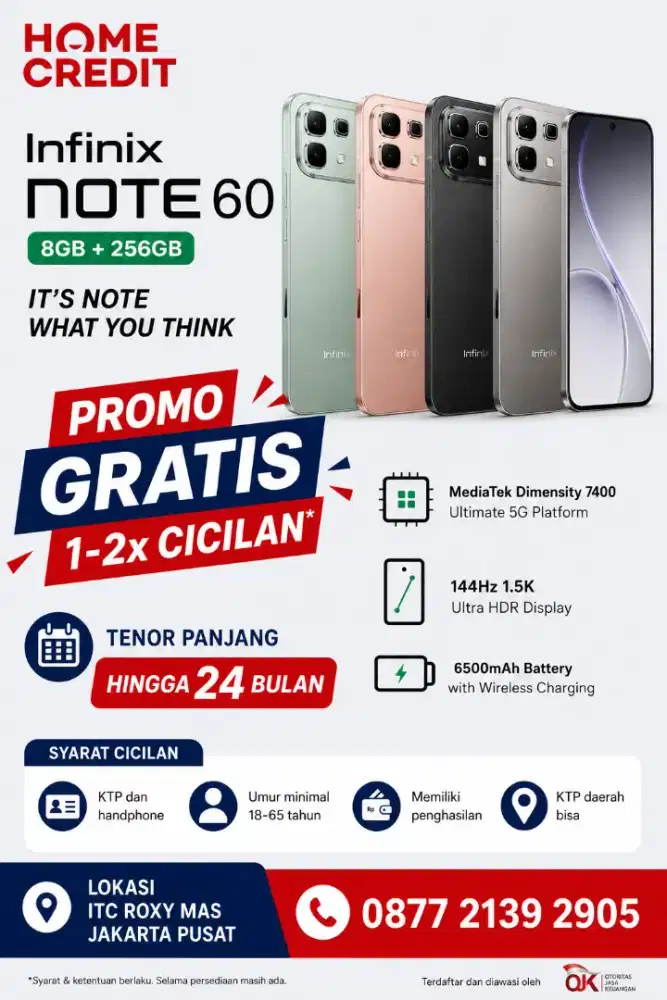 Kredit Infinix note 60