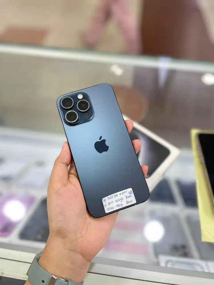 iPhone 15 Pro Max 256Gb Blue Resmi iBox