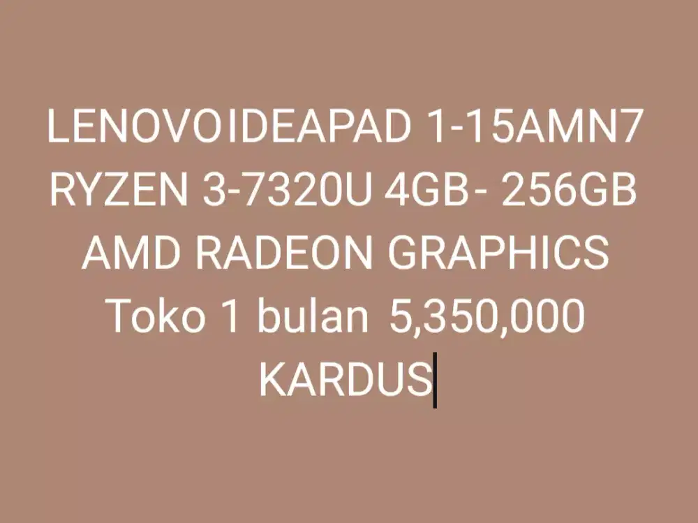 LENOVO	IDEAPAD 1-15AMN7