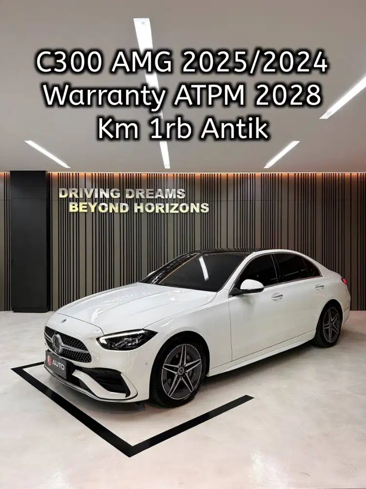 Mercedes Benz C300 AMG 2025 Mercy Km1rb Putih Nik 2024 D27BIL