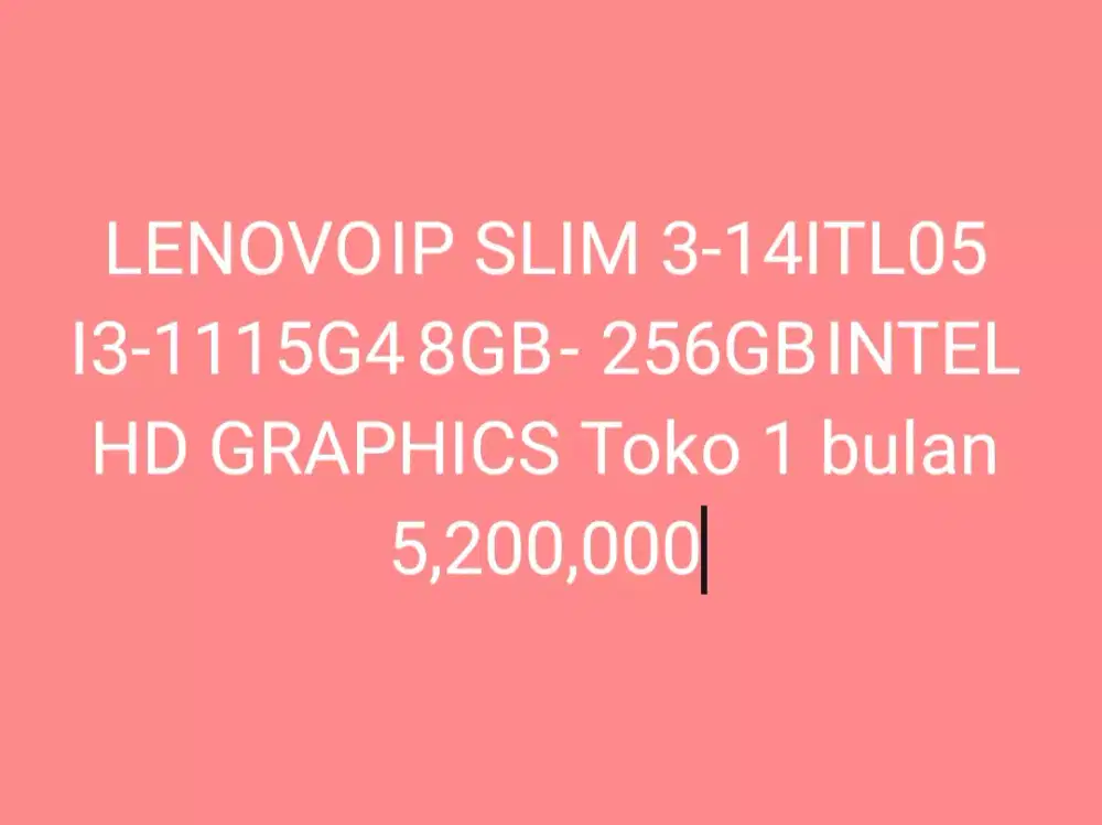 LENOVO	IP SLIM 3-14ITL05