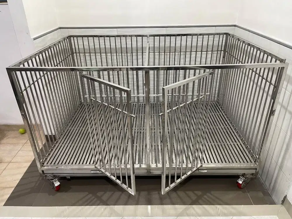Kandang Anjing Kokoh Bahan Stainless Steel