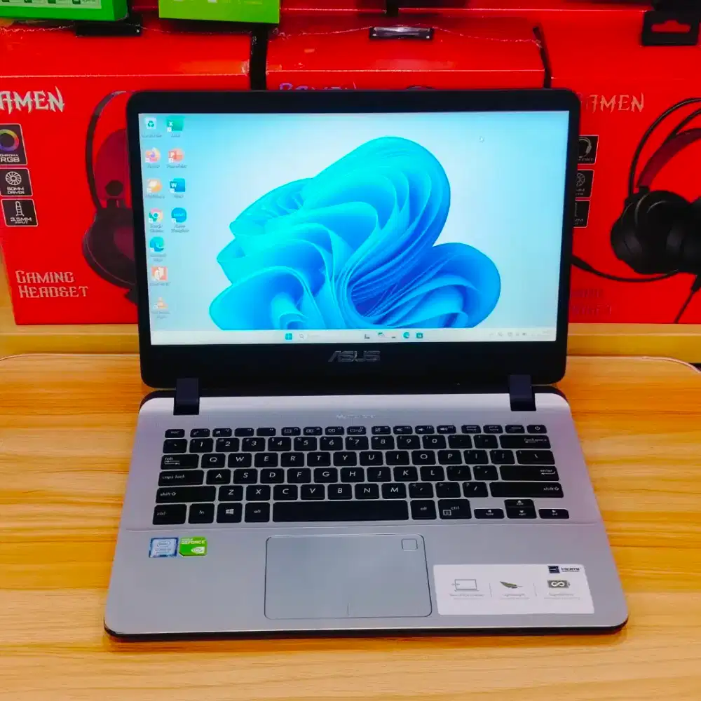 Asus A407U Core i5 Gen 8 RAM 8GB/512GB SSD + Nvidia Ringan & Kencang