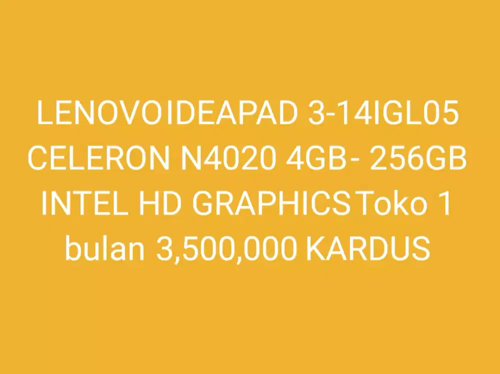 LENOVO	IDEAPAD 3-14IGL05