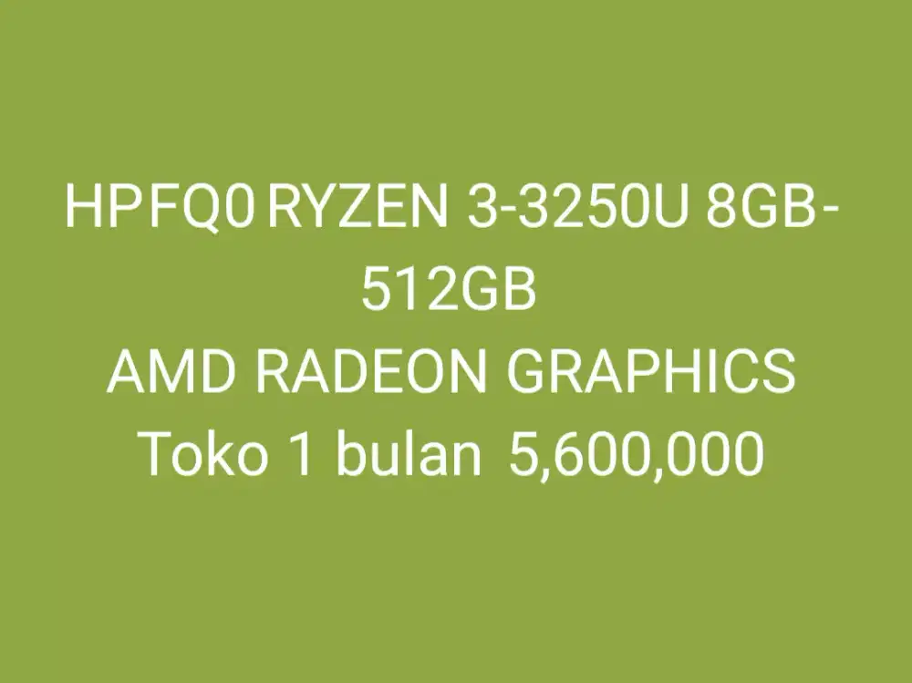 HP	FQ0 RYZEN 3 3250U