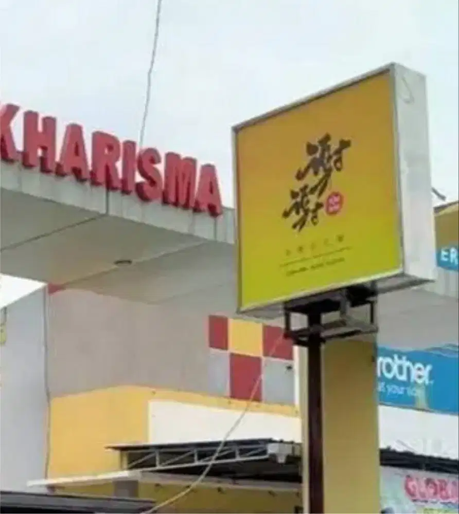 Neon box cafe papan nama toko nail art kuku lukis reklame huruf timbul