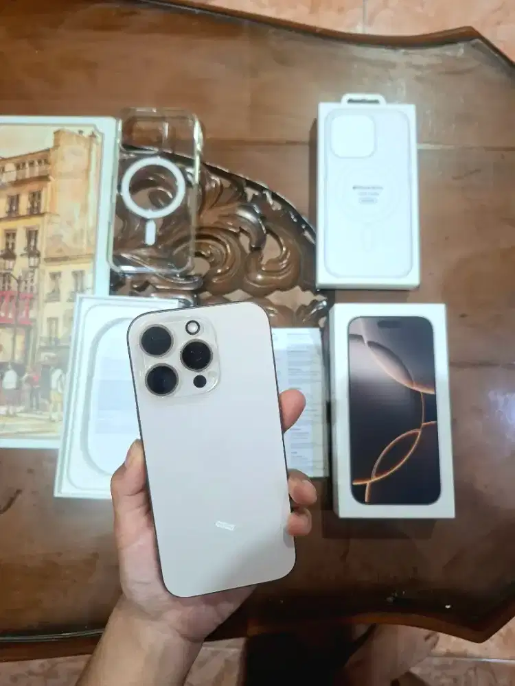iPhone 16 Pro Desert Titanium 128GB Eks iBox Mulus BH 100%