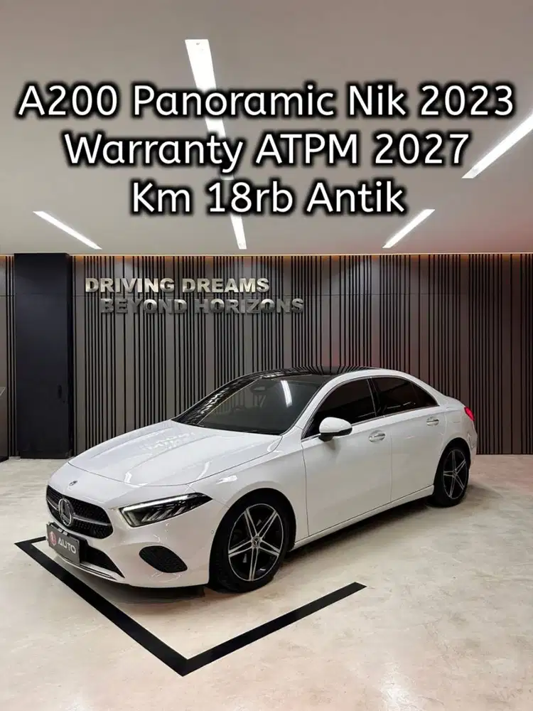 Mercedes Benz A200 Sedan 2024 Putih Mercy B1962BAJ Nik 2023 Km18rb