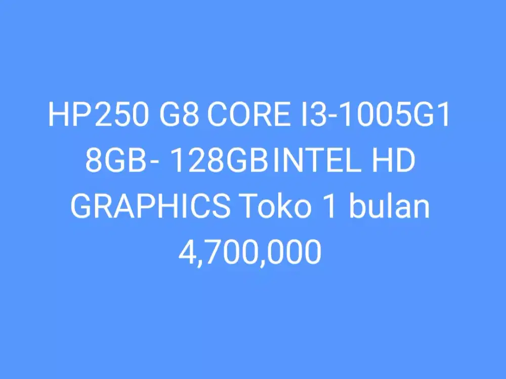 HP	250 G8	CORE I3-1005G1