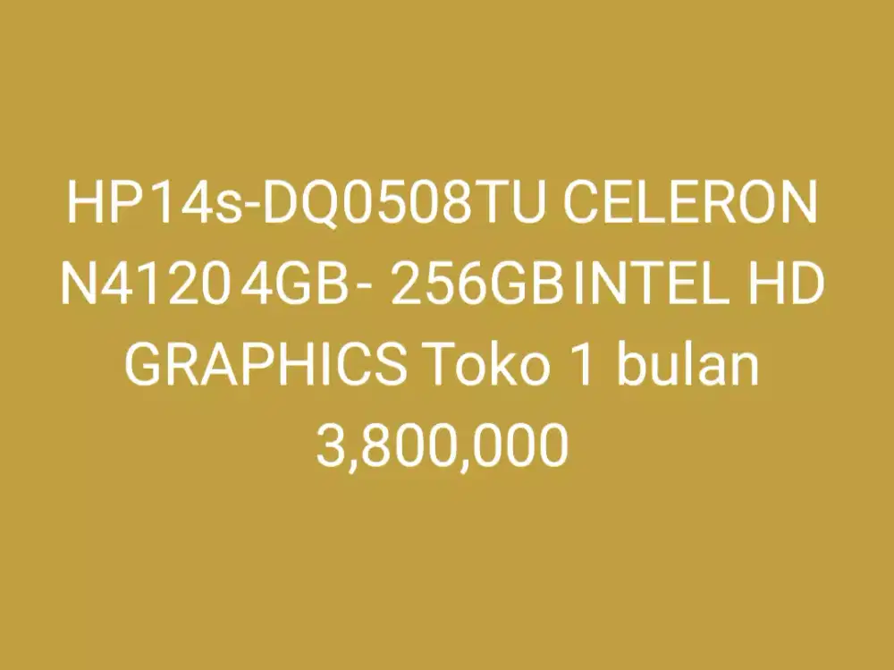 HP	14s-DQ0508TU
