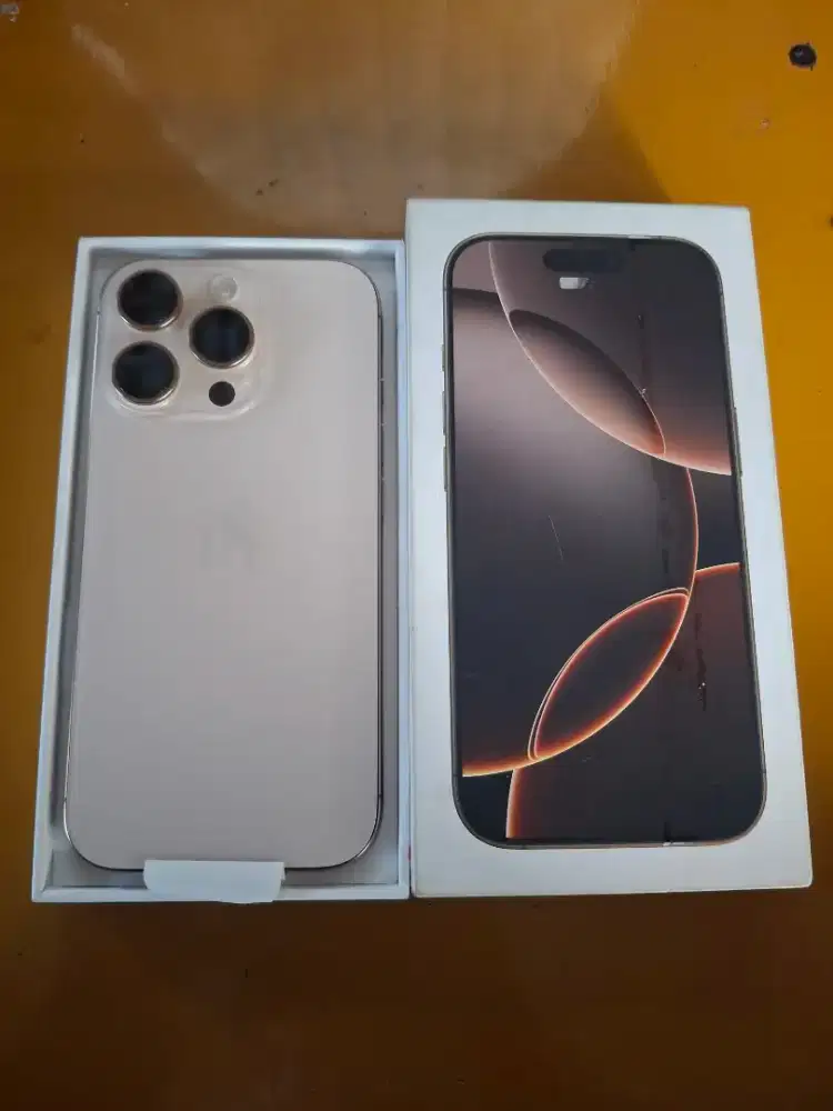 IPHONE 16 PRO 256GB DESSERT TITANIUM RESMI
