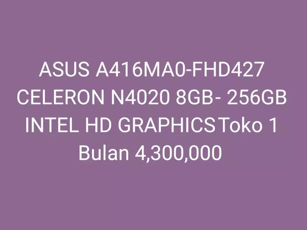 ASUS	A416MA0-FHD427