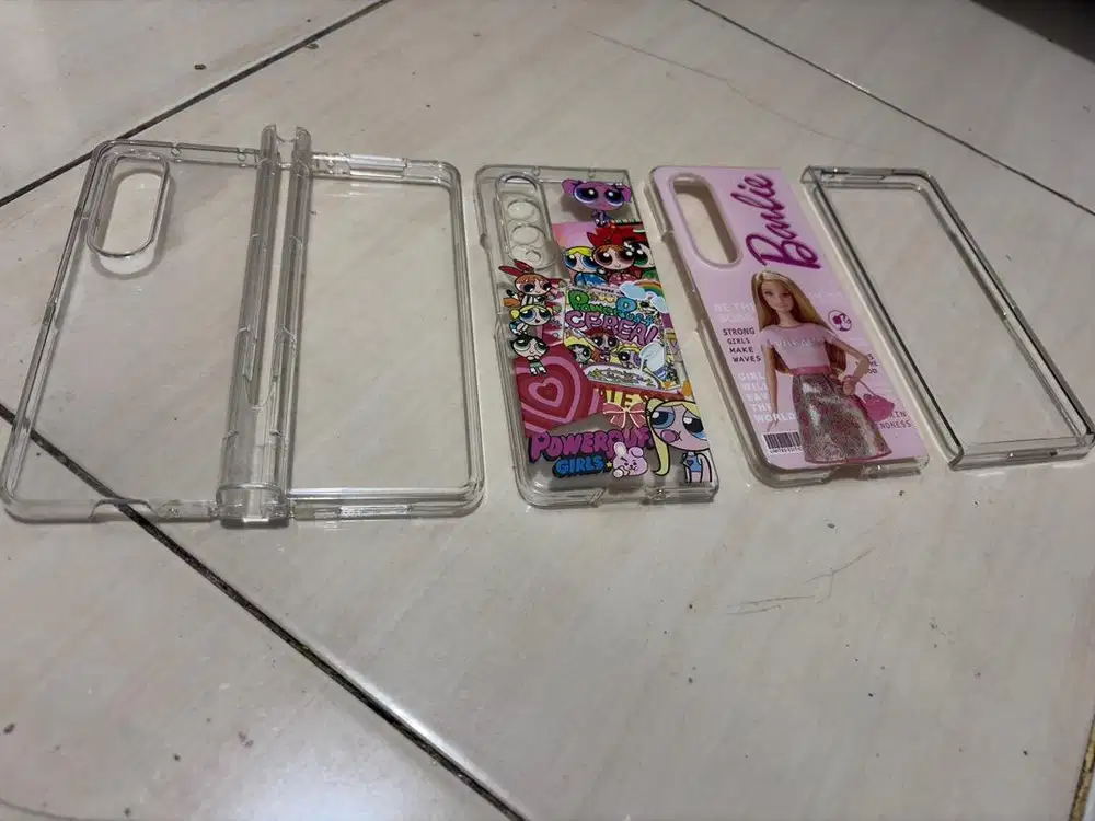 clear case z fold 4& barbie