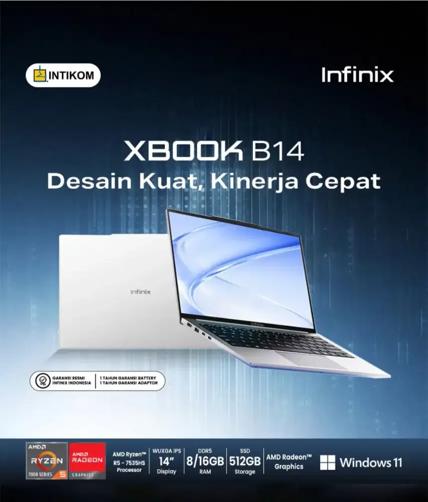 LAPTOP INFINIX XBOOK B14 BISA PAKAI HOME CREDIT PROMO CICILAN RINGAN