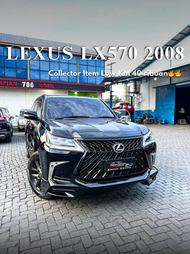 Toyota Lexus LX570 A/T Hitam 2008 lc 200 gl 500 infiniti qx56 escalade